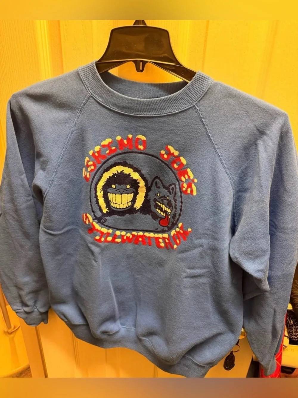 Vintage Eskimo Joe’s Sweatshirt Made USA Stillwater Oklahoma Size Large